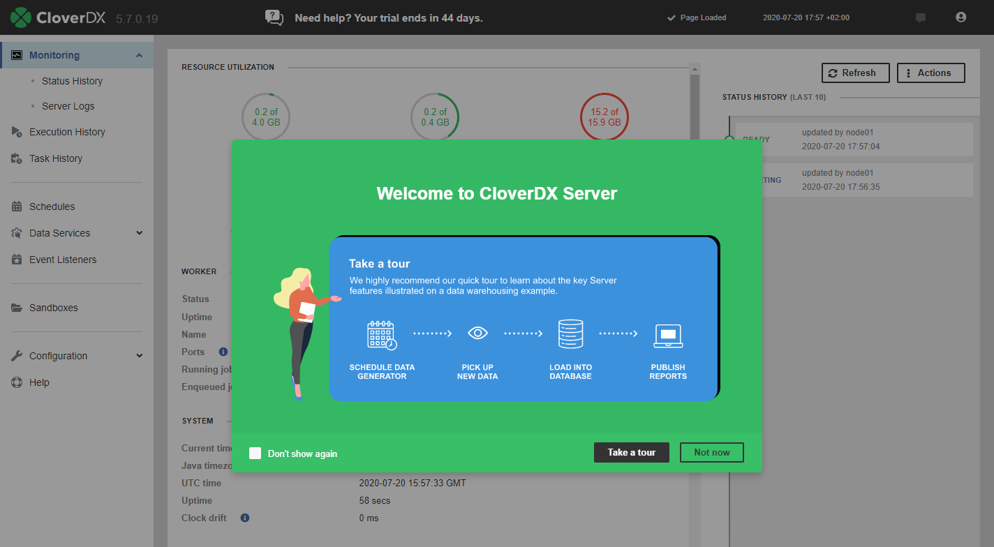 CloverDX Server guided tour